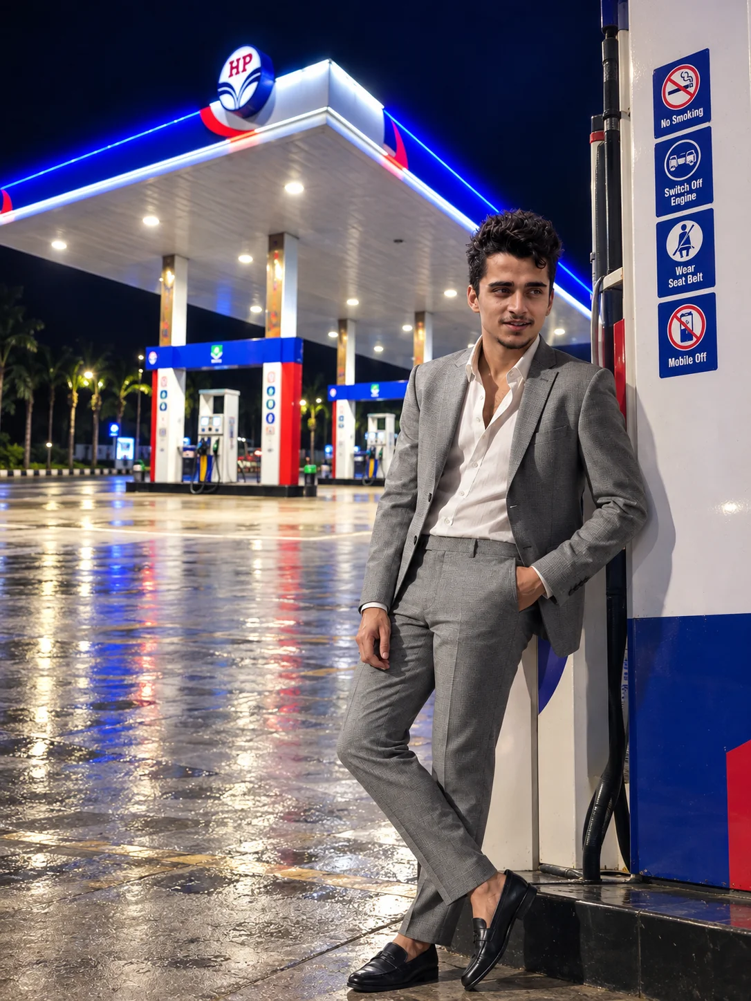 Viral ChatGPT AI Prompt Night Petrol Pump Portrait 2026